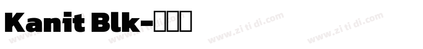 Kanit Blk字体转换